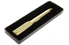 Personalised Gold plated Modern Design Letter Opener, Any Message Engraved