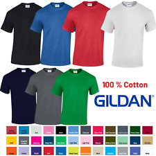 Gildan Mens Heavy Cotton T Shirt Plain Short Sleeve T-shirt Tee Top G5000