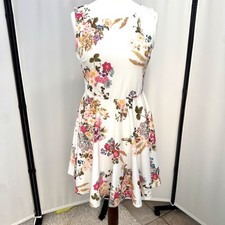 Quiz Floral Skater Dress UK 16