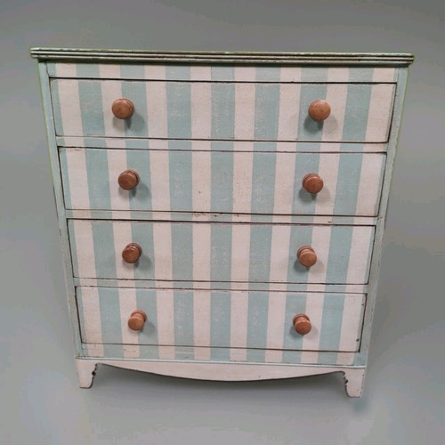 Antique painted chest - , of