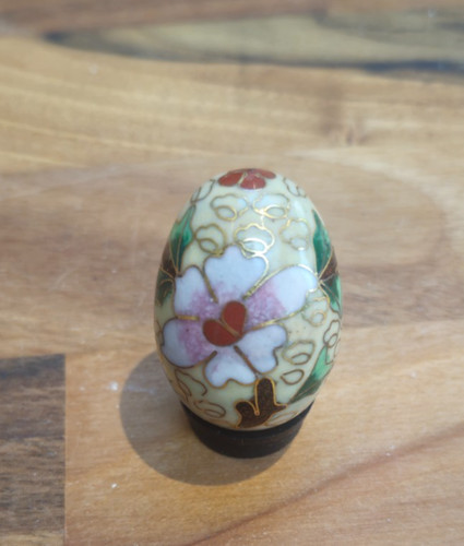Chinese vintage cloisonne egg - chinese,