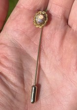 Vintage Opal Gold Tone Stick