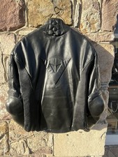 Dainese Leather Armoured, Lined Motorbike Jacket 50 Small 38 inch chest