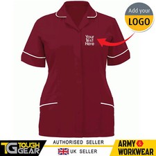 Personalised Embroidered Ladies Classic Healthcare Tunic Nurse Dental Vets Work