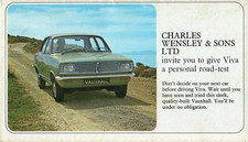 Vauxhall Viva HB 1969-1970 UK Market Foldout Mailer Sales Brochure