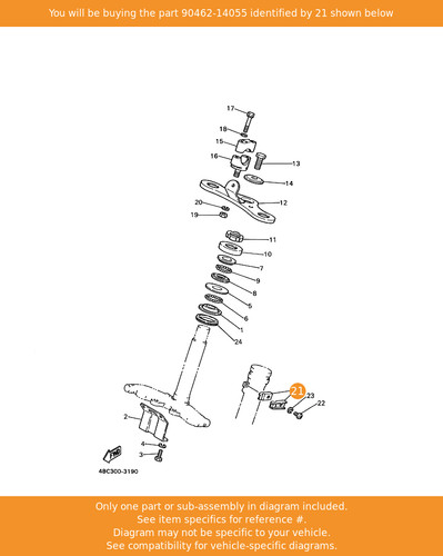 Yamaha clamp 90462 14055 oem - clamp,,