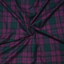Polyviscose Tartan Fabric