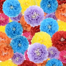 54 Pcs Large Colorful Tissue
