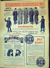 Old Print 1898 Samuel Brothers Edwards Harlene Hair D.C.L. Malt Extract 19th