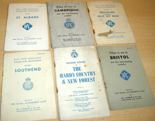 Vintage RAC 'What To See' & '