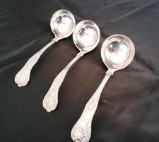 Kings Pattern Silver Plated EPNS ladels X3