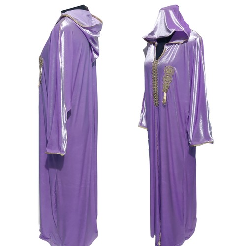 Luxury lilac velvet abaya - lilac,