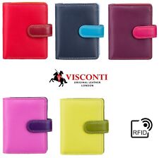 Leather Purse RFID Multicolour Designer Quality VISCONTI New in Box RB40