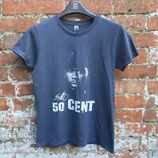 50 Cent T Shirt Women’s Medium Grey Graphic Print Hip Hop Rapper G Unit