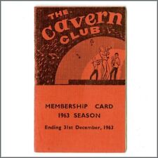 The Beatles 1963 Cavern Club Membership Booklet (UK)