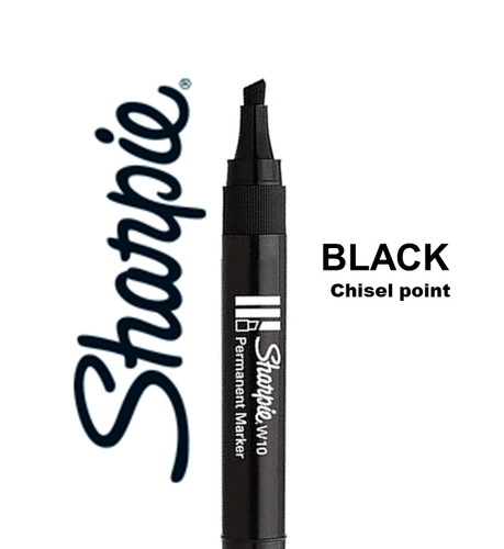 Sharpie w10 permanent chisel - permanent,