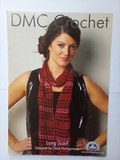 DMC  - Ladies Long Scarf -  Crochet Pattern