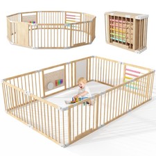 NAIZEA Wooden Playpen