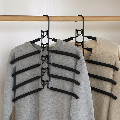 5pcs multi tier closet hangers - 5pcs,