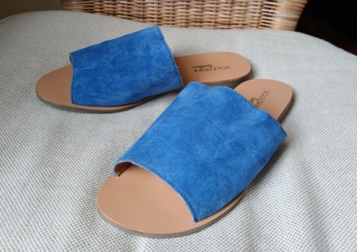 Ladies flat blue - ladies,