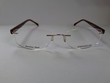 Emporium rimless  stainless steel EMP 7589 designer glasses frames