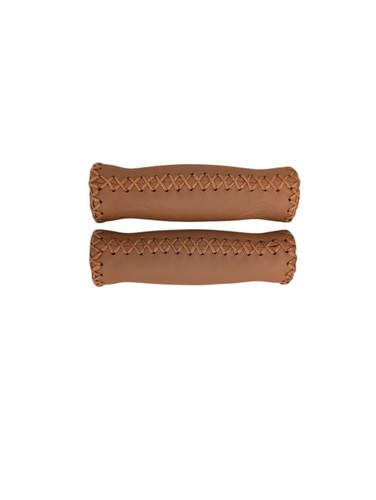 Brown leather bicycle - pu,