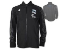 Glasgow Warriors Sports Jacket Black MACRON Warriors Rugby Anthem Jacket Size L