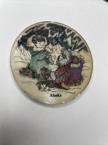 Vintage rare faux scrimshaw - faux,