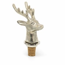 Majestic Stag Head Wine Bottle Stopper | Deer Aluminium Cork Stopper - Varies