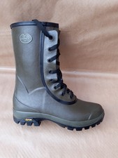 Le Chameau Alsace Air Confort Olive Green Welly Wellington Boots 9 Uk 43 Eu VGC