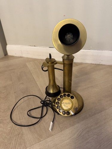 Antique gec brass candlestick - gec,