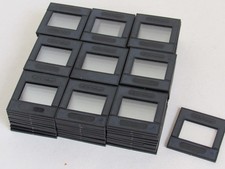 91 x Vintage Corfield Glass / Plastic Slide Mounts (2" sq / 5 x 5  x 3cm) Unused