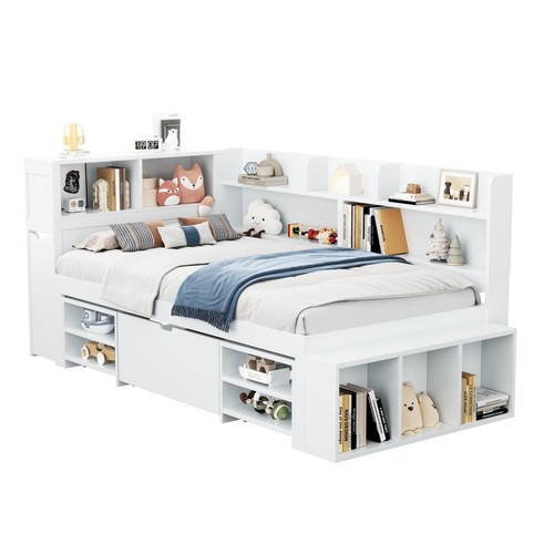 3ft single wooden storage bed - 3ft,