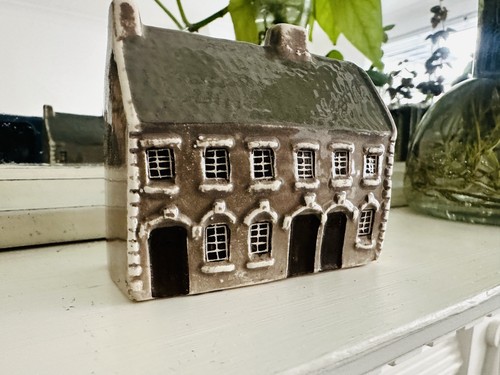 Little glazed pottery cottage - little,