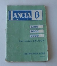 Lancia B 1300, 1600, 2000 saloon handbook