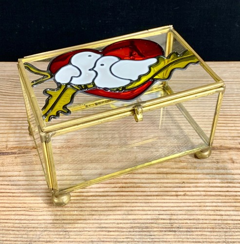 Vintage glass trinket - vintage,
