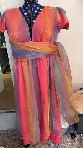 Handmade pink rainbow - rainbow, maxi