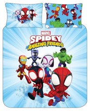 Marvel Spiderman Squad Double Bedding Set Reversible Duvet Cover Kids