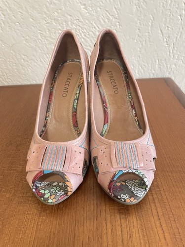 Staccato pink leather floral - staccato,
