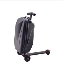 Carrylove’s 21" Inch Rolling Carry On Adults Scooter Luggage Bag