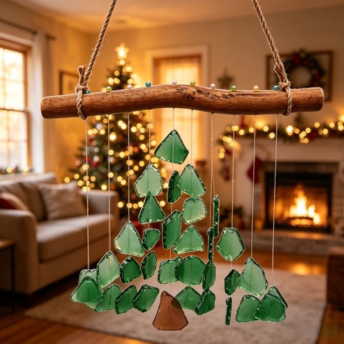 Sea glass christmas - sea, wind