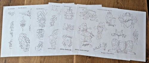 Vintage tattoo flash sheets - tattoo, 6