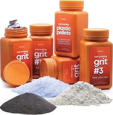 Dan&Darci Rock Tumbler Grit Refill Kit 3.5 lb | 4-Step Grit & Plastic Media Set
