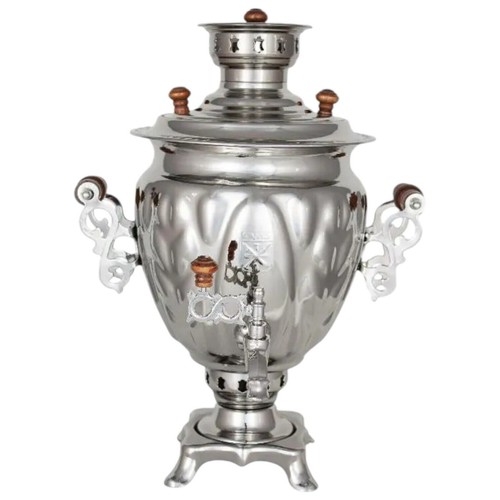 Silver russian samovar - silver,