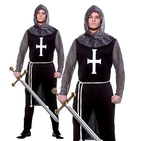 Medieval black knight adult - knight,