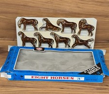 Vintage Porcelain Eight Horses