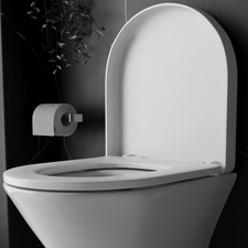 Genuine RAK Resort Toilet Seat D Shape Soft Close Lid Quick Release RAKSEAT006