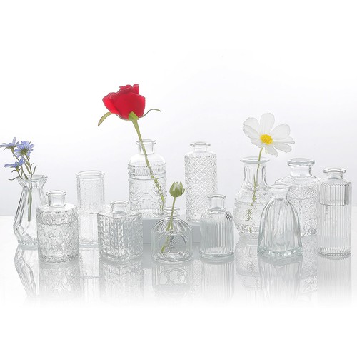 12pcs small clear - 12pcs, glass