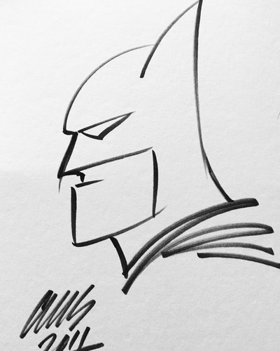 Batman head sketch - sketch,
