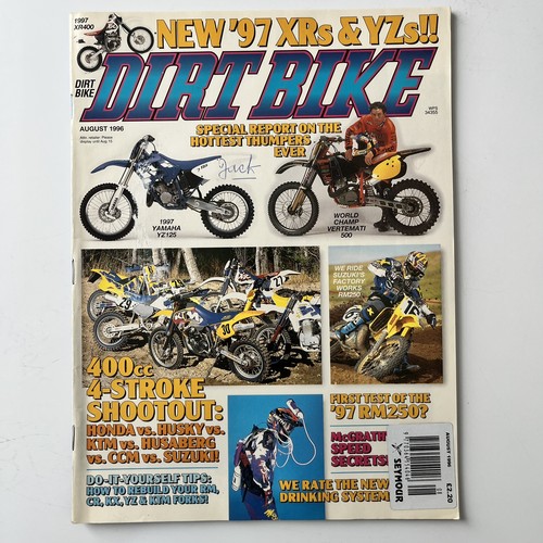 Dirt bike magazine aug - dirt, aug'96